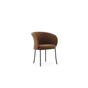 Normann Copenhagen Knit Esszimmerstuhl Schwarz/Brandy