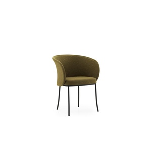 Normann Copenhagen Knit Esszimmerstuhl Schwarz/Oliv