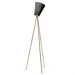 Northern Lighting Oslo Wood Stehlampe Goldener Fuß & Wahlfreier Schirm