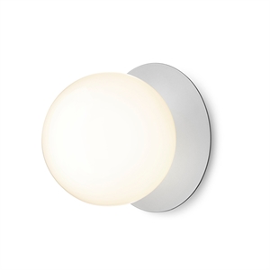 Nuura Liila Groß Wand/Deckenleuchte Silber/Opal Weiß