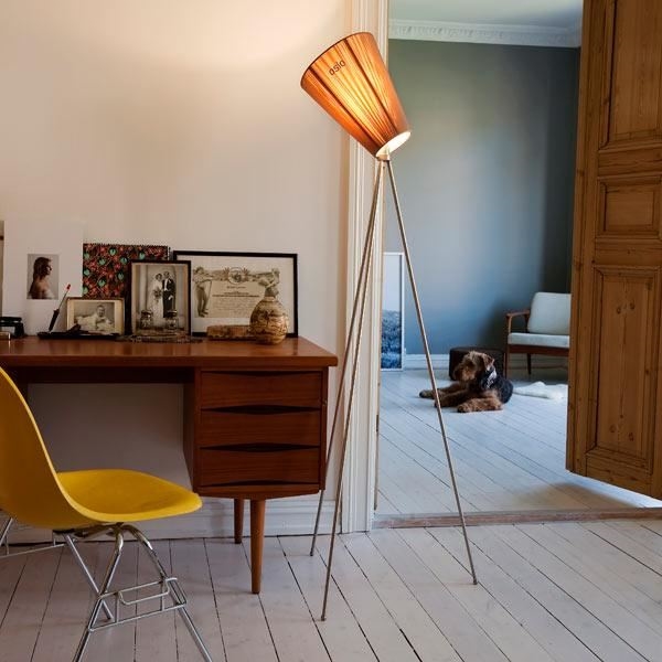 Northern Oslo Wood Floor Lamp Lifestyle