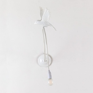 Seletti Sparrow Landing Wandlampe Verstellbar Weiß