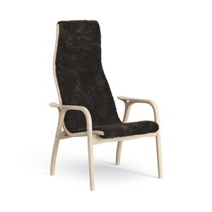 Swedese Lamino Sessel Hoch Lackierte Buche/Espresso/Schaffell