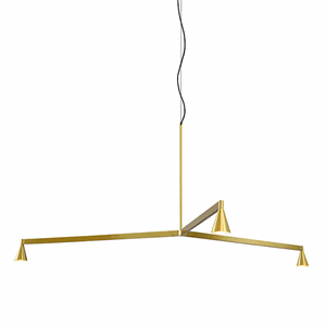 Trizo 21 Austere Chandelier Y 75 Messing
