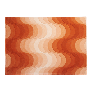 Verpan Wave Teppich Orange