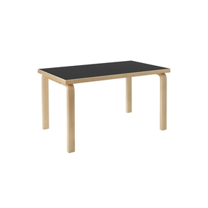 artek Aalto 80B Rechteckiger Kindertisch Schwarz