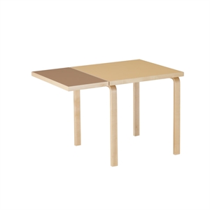 artek Aalto DL81C Esstisch mit Klappfunktion , Walnuss/Ton
