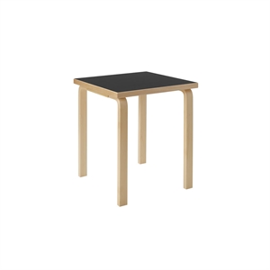 artek Aalto 80C Quadratischer Kindertisch Schwarz