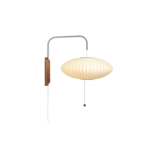 HAY Nelson Saucer Wandlampe Klein , Off-White mit Leitung