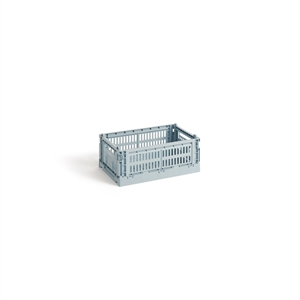 HAY Colour Crate Aufbewahrungsbox Klein Dusty Blue