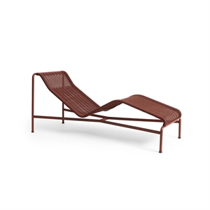 HAY Palisade Cord Chaiselongue Iron Red