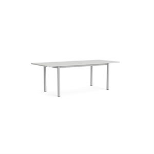 HAY Annex Overhang Esstisch L220 Wolkengrau/ Aluminium