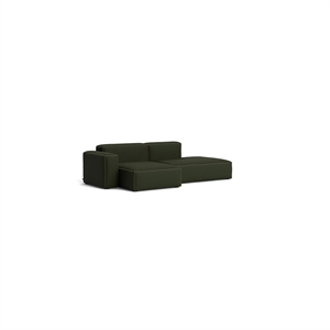 HAY Mags Soft Low 2,5-Sitzer Sofa Kombination 3 Links Maglia Dunkelgrün