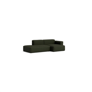 HAY Mags Soft Low 2,5-Sitzer Sofa Kombination 3 Rechts Maglia Dunkelgrün