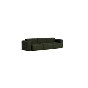 HAY Mags Soft Low 3-Personen-Sofa-Kombination 1 Maglia Dunkelgrün