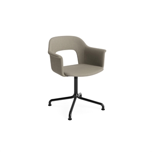 HAY Layout 254 Esszimmerstuhl mit Armlehne und Drehfunktion, Naveli 133/ Schwarz