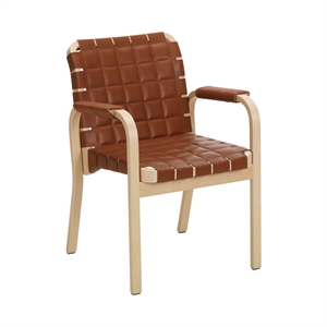 artek A45 Esszimmerstuhl Birke/Cognac
