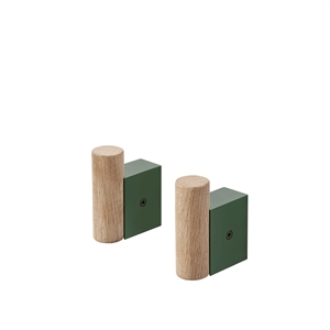 Bringen Sie Muuto Haken Eiche/Grün 2 Stück.