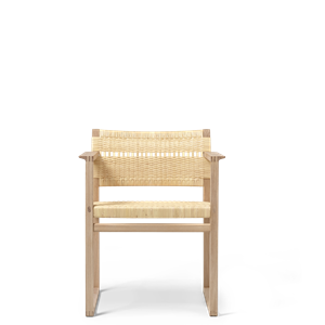 Fredericia Furniture BM62 Esstischstuhl M. Armlehne Geflecht/Eiche Geölt