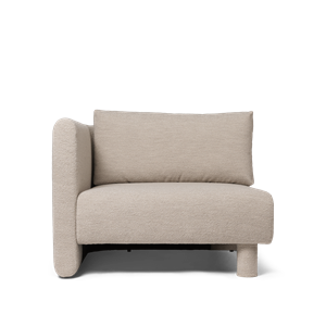 Ferm Living Dase Modulsofa Links, Weiches Bouclé/Natur