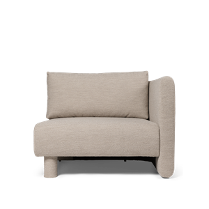 Ferm Living Dase Modulsofa Rechts, Weiches Bouclé/Natur