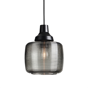 Design by Us New Wave Stripe Pendelleuchte Rauch
