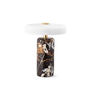 Design By Us Trip Tragbare Lampe, Dunkler Tonmarmor/ Matt Opal