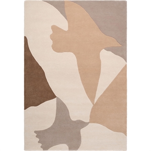 Decotique Vogelteppich 180x270 cm Beige