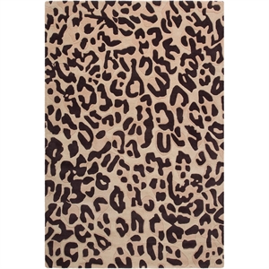 Decotique Leoparden-Teppich 180x270 cm Braun