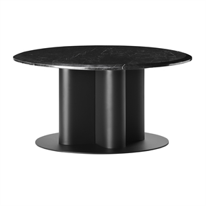 Design By Us Hard To Resist Couchtisch Ø80 Schwarz/ Schwarz Marmor
