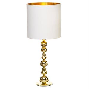 Design by Us Sheik Arab Tischlampe Weiß/ Messing