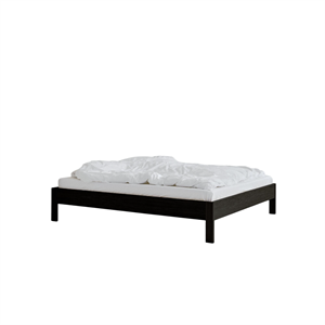Rye Sleep Owner Bettgestell ohne Kopfteil 140x200 Eiche schwarz gebeizt