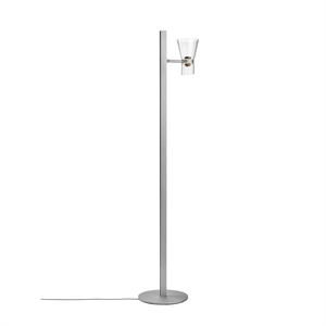 Flos Nocturne F1 Kegel- Stehlampe Silber