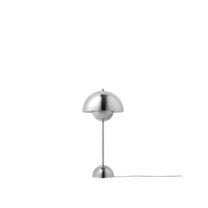 &Tradition Flowerpot VP3 Tischlampe Poleret Stahl