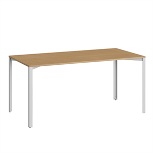 +Halle Grid Tisch 80x160 Eiche/ Hellgrau