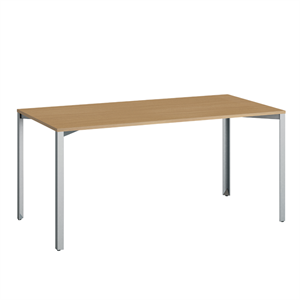 +Halle Grid Tisch 80x160 Eiche/ Blau