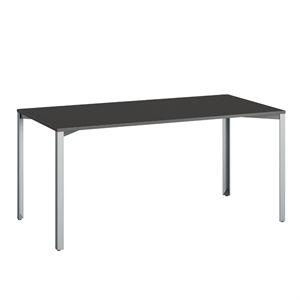 +Halle Grid Tisch 80x160 Schwarz/ Blau Zink