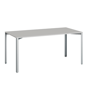 +Halle Grid Tisch 80x160 Hellgrau/ Blau