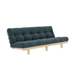 Karup Lean Schlafsofa mit Alpha Matratze 130x200 Hellblau/Roh
