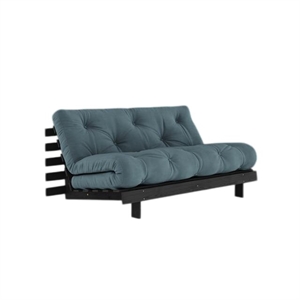 Karup Roots Schlafsofa mit Roots Matratze 160x200 Petrol/Schwarz Lackiert