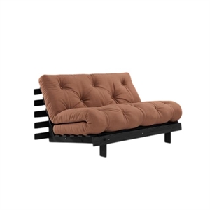 Karup Roots Schlafsofa mit Roots Matratze 140x200 Tonbraun/Schwarz Lackiert