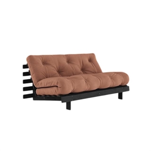 Karup Roots Schlafsofa mit Roots Matratze 160x200 Tonbraun/Schwarz Lackiert
