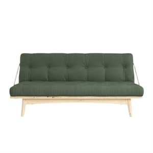 Karup Folk Sofa mit 5-lagiger Matratze 756 Olivgrün/Roh