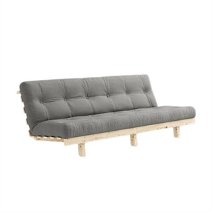 Karup Lean Schlafsofa mit Alpha Matratze 130x200 Grau/Roh