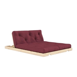 Karup Flip Schlafsofa 140x200 Raw/710 Bordeaux