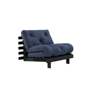 Karup Roots Schlafsofa mit Matratze 90x200 Schwarz/Marineblau