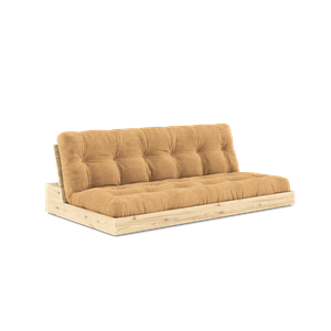 Karup Design Lampensockel Schlafsofa mit 5-lagiger Matratze, Klar/Fudge Brown