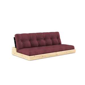 Karup Design Lampensockel Schlafsofa mit 5-Lagen-Matratze Black Night/Bordeaux