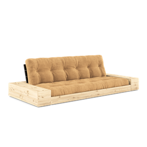 Karup Design Lampensockel Schlafsofa mit Seitenkasten und 5-lagiger Matratze Black Night/Fudge Brown