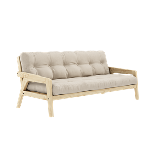 Karup Grab Schlafsofa, Klar Lackierte Kiefer/747 Beige